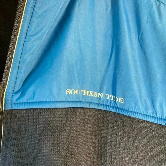 Southern Tide  blue navy half zip sweater - Picture 3 of 4